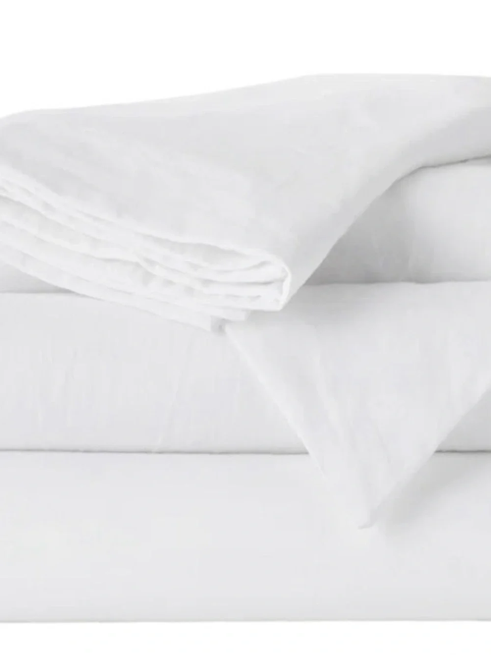 Pure Washed Cotton Duvet Cover Set - White
